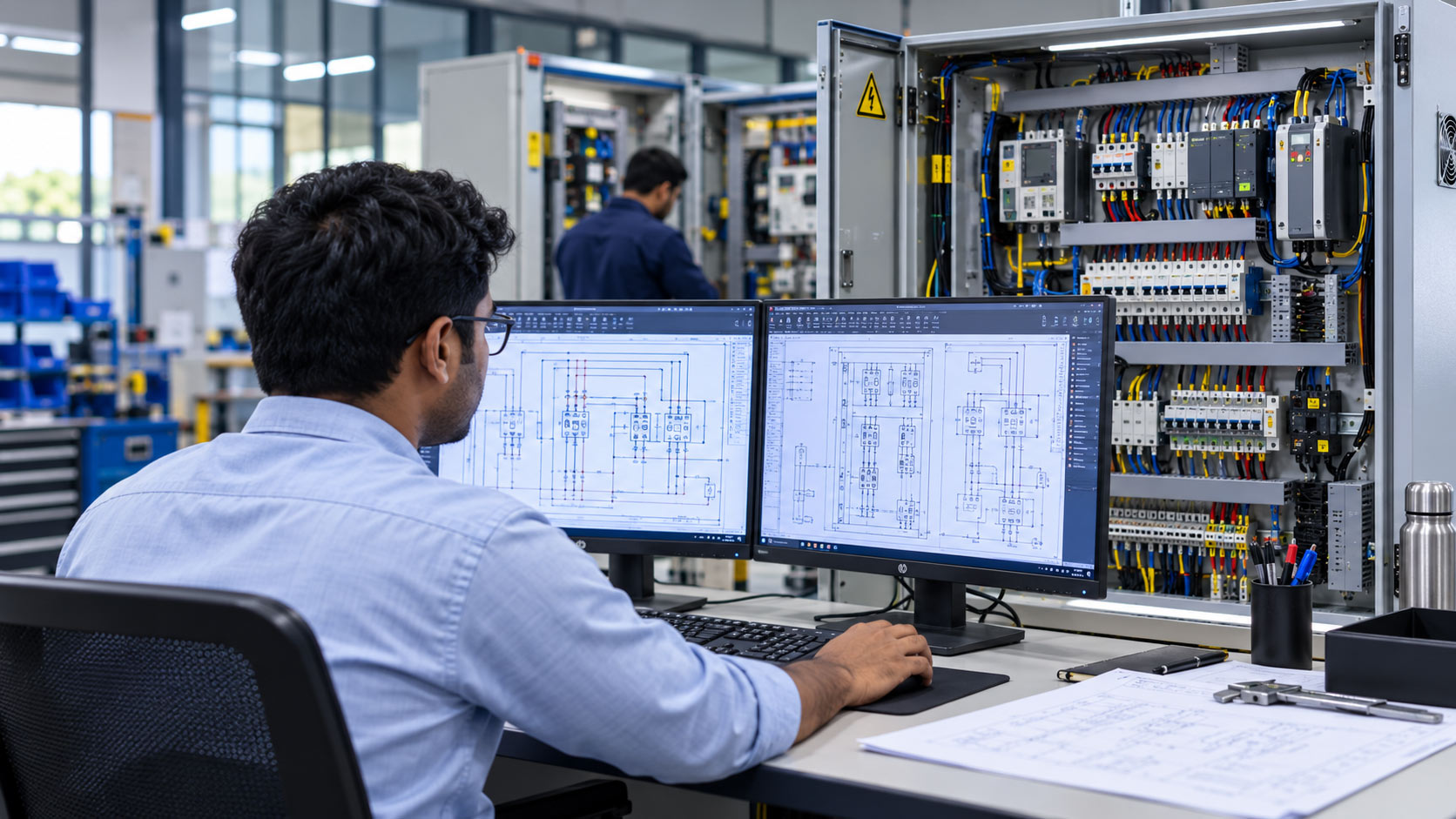 Tvashtra engineer designing a requirement-led control panel solution
