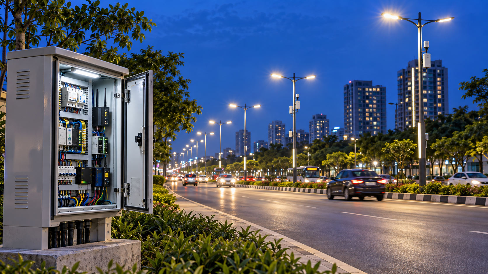 Integrated smart infrastructure lighting and control system