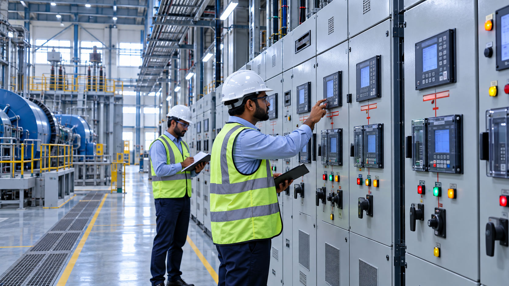 Industrial electrical control panels for power and energy infrastructure