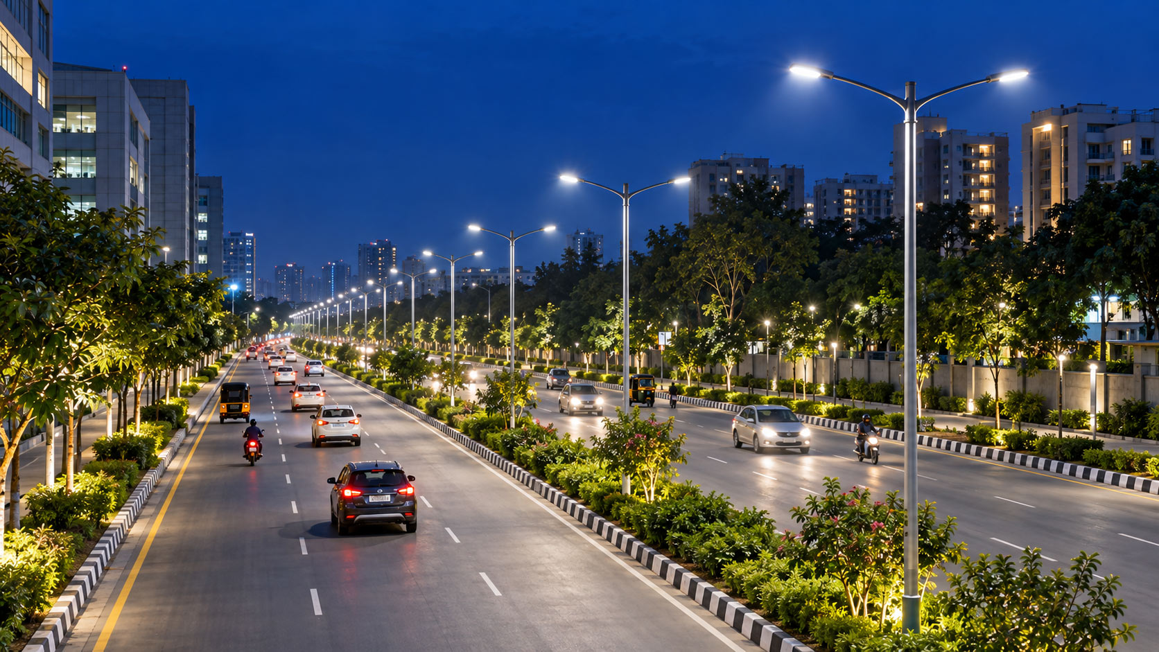 MSRDC Vashi Bridge smart lighting installation in Navi Mumbai