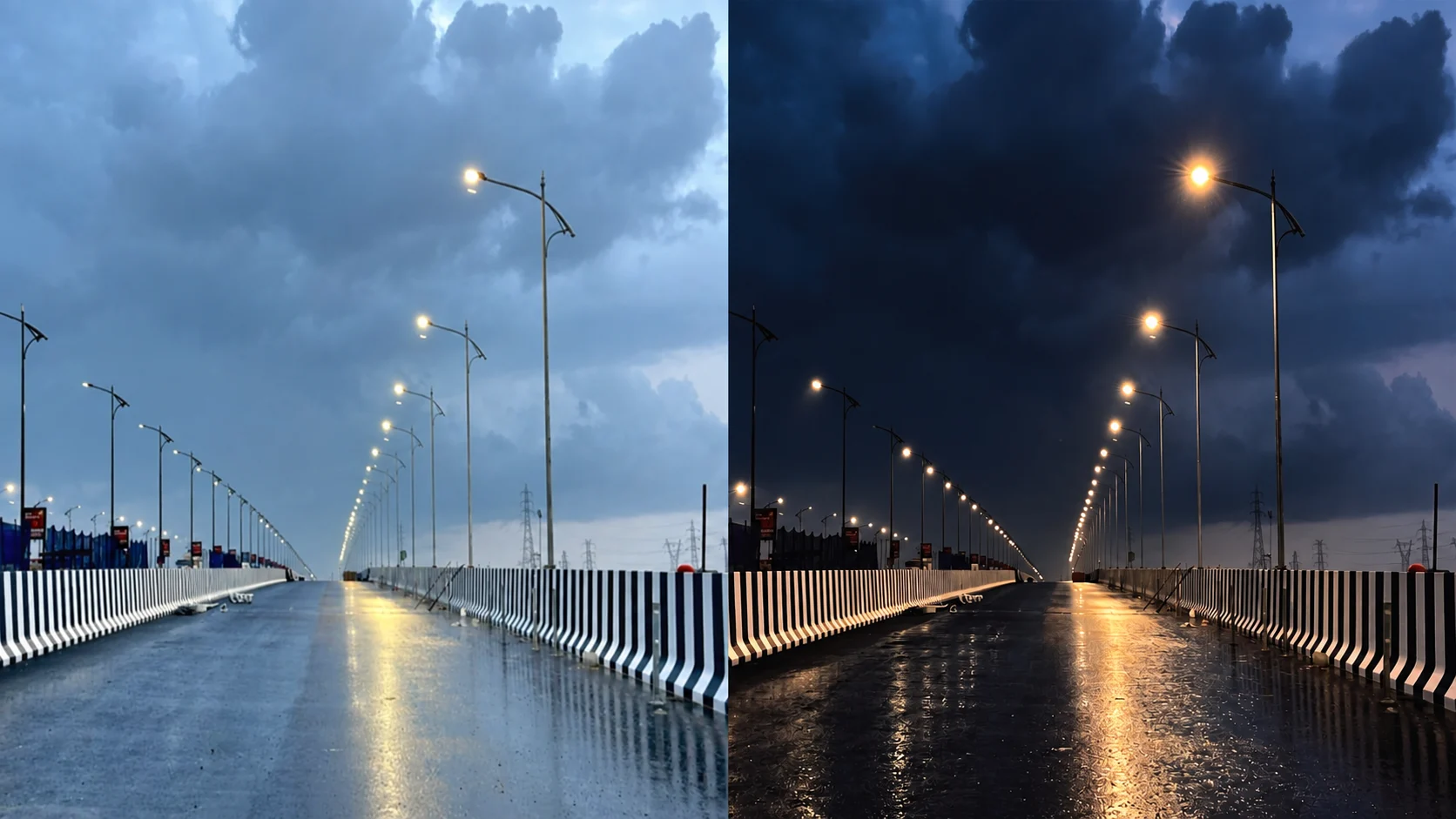 MSRDC Vashi Bridge smart lighting installation
